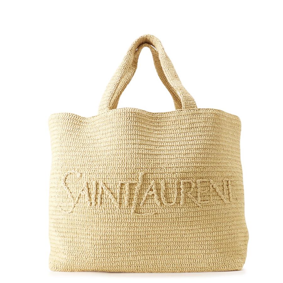 サンローランパリ トートバッグ ラフィア ロゴ 776763 SAINT LAURENT