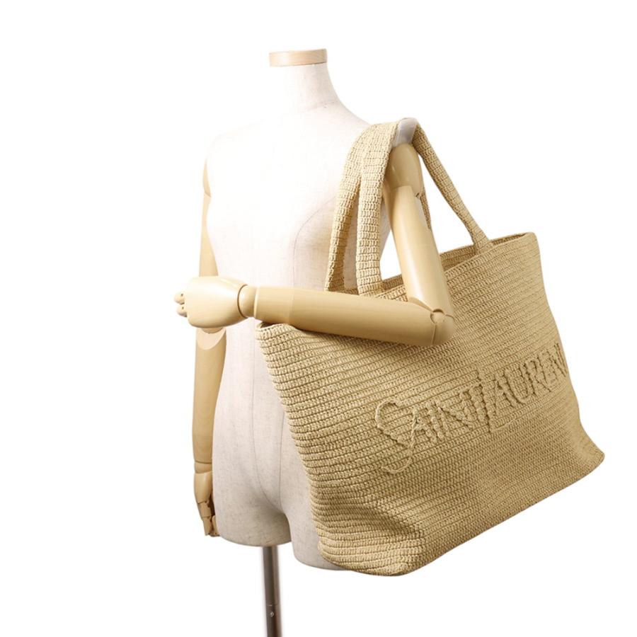 サンローランパリ トートバッグ ラフィア ロゴ 776763 SAINT LAURENT