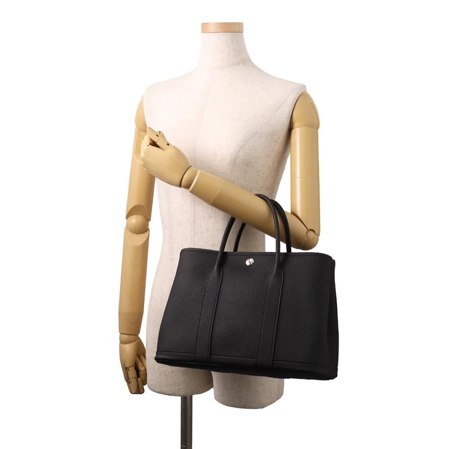 エルメス トートバッグ ガーデンパーティTPM ブラック/シルバー金具