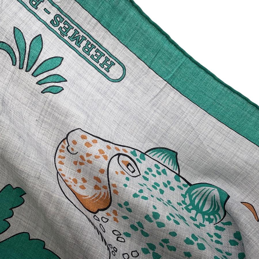 エルメス ストール カレ140 カレジェアン Les Leopards レオパード