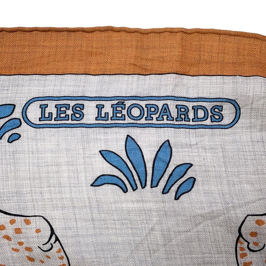 エルメス ストール カレ140 カレジェアン Les Leopards レオパード