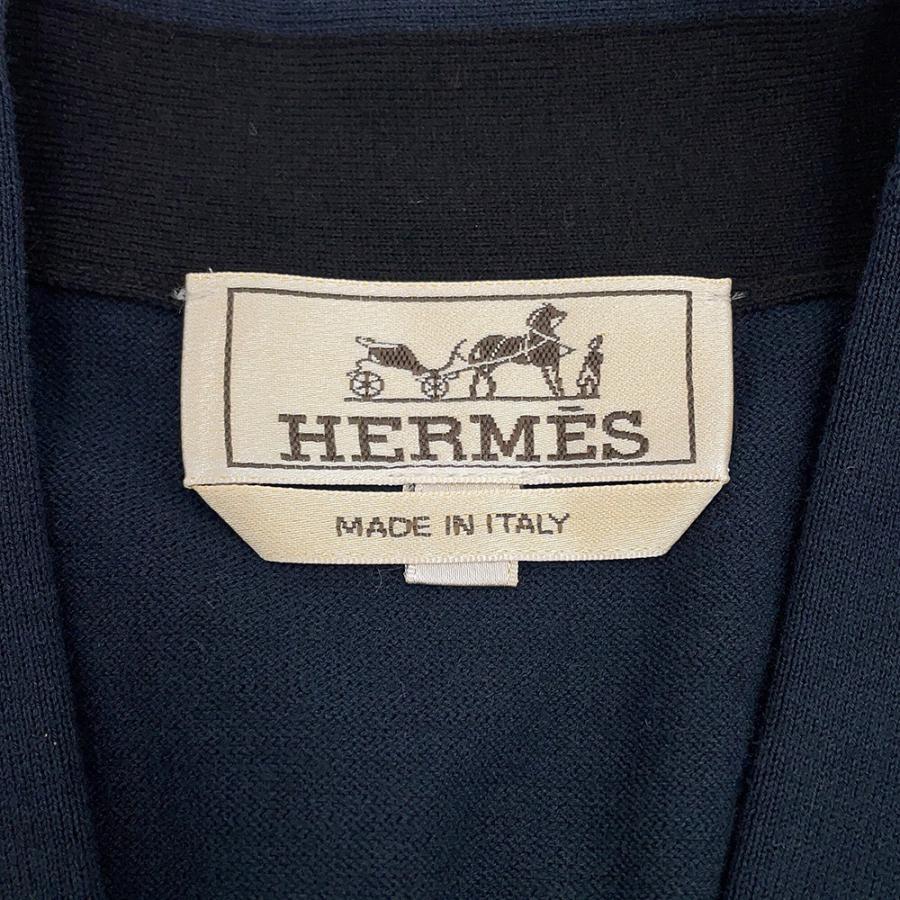 エルメス カーディガン ショートスリーブ Hバルタック コットン メンズサイズS HERMES トップスの画像