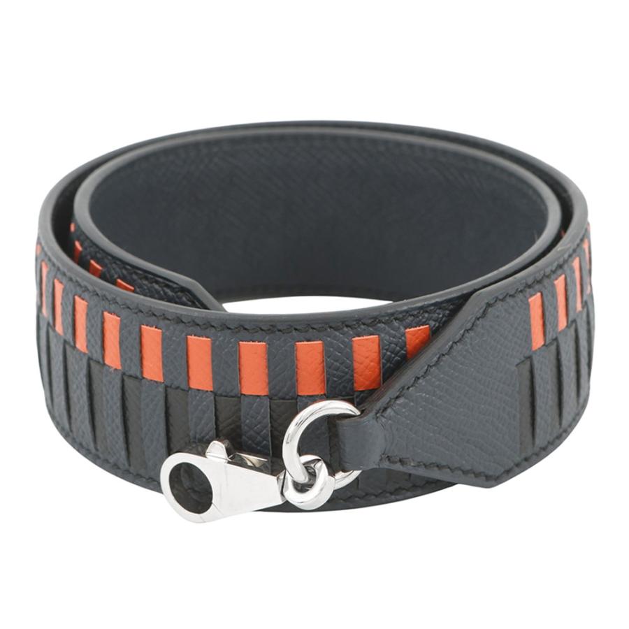 美品 HERMES トレサージュ キュイール ショルダー ストラップ A刻印 エルメス ショルダーストラップ バンドリエール トレサージュ ドゥ