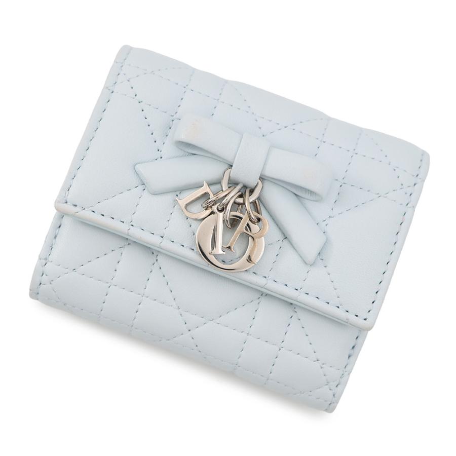 クリスチャン・ディオール 三つ折り財布 カナージュ My Dior Hibiscus