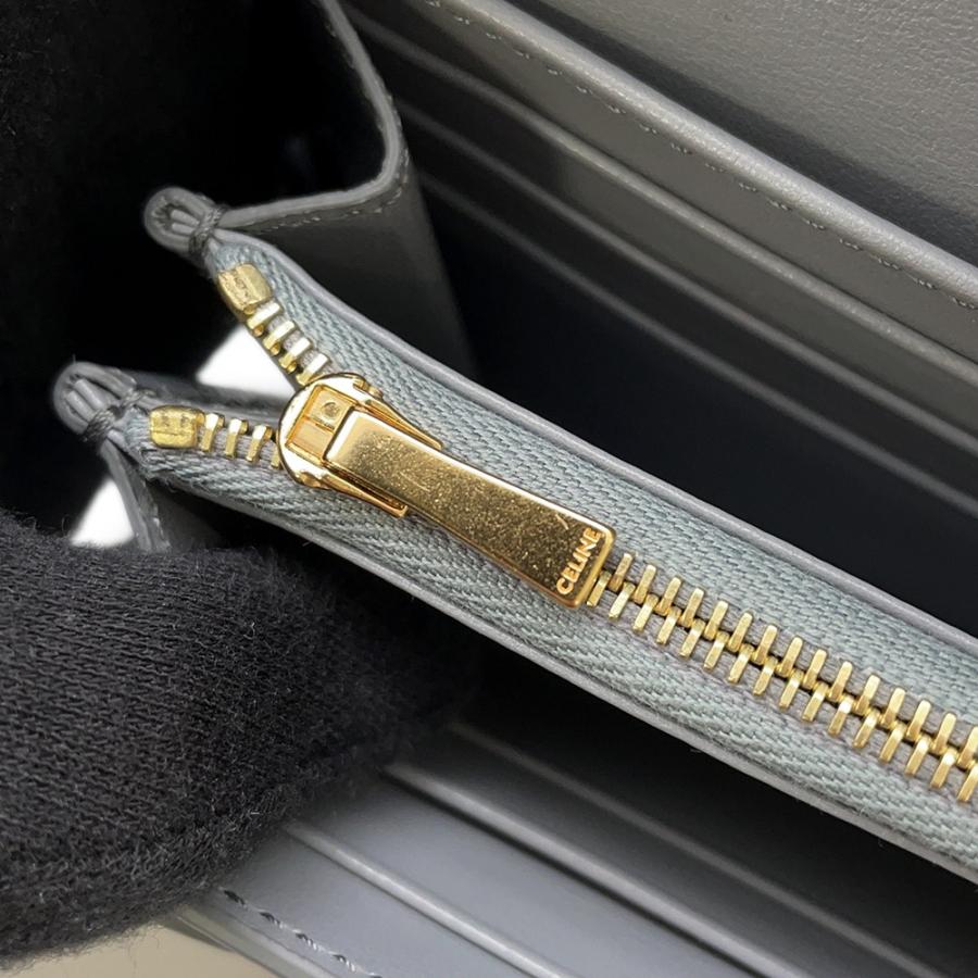 セリーヌ 長財布 ラージ フラップウォレット レザー 10B563BEL CELINE