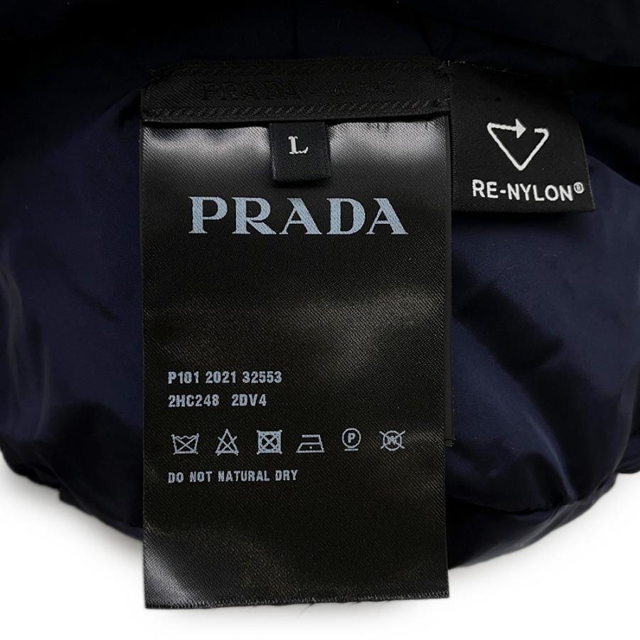 【新品】PRADA プラダ トライアングルロゴ RE-NYLON バケットハット プラダ ハット トライアングルロゴ Re-Nylon ナイロンパデット サイズL
