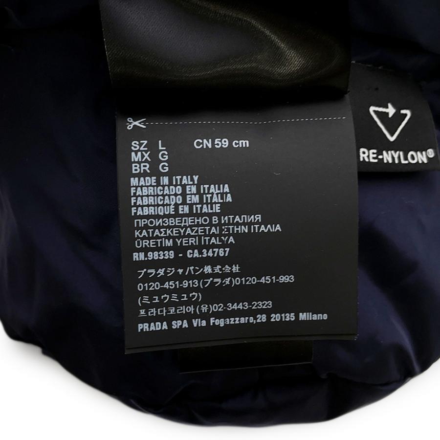 プラダ ハット トライアングルロゴ Re-Nylon ナイロンパデット サイズL