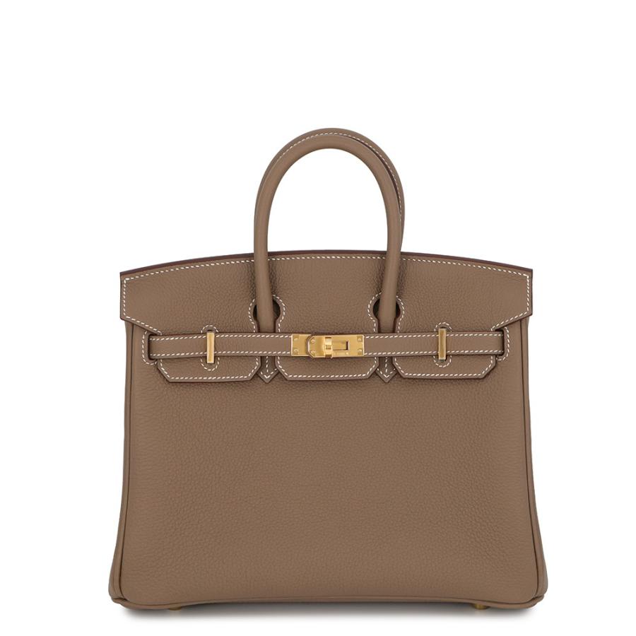 エルメス バーキン25 エトゥープ/ゴールド金具 トゴ G刻印 HERMES 