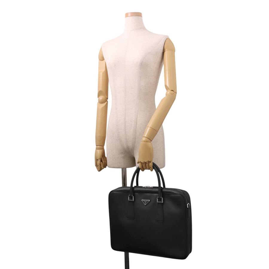 プラダ ブリーフケース サフィアーノ トライアングルロゴ 2VE028 PRADA