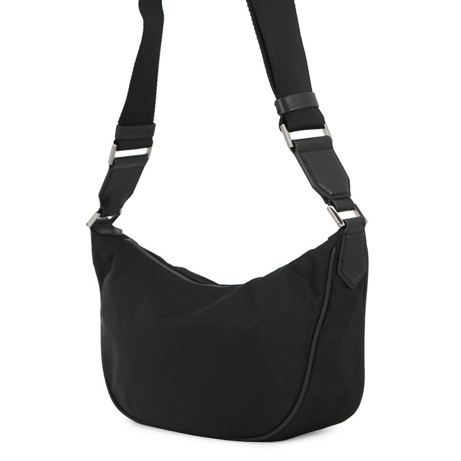 ジミーチュウ ショルダーバッグ ロゴ ナイロン JIMMY CHOO 黒 中古