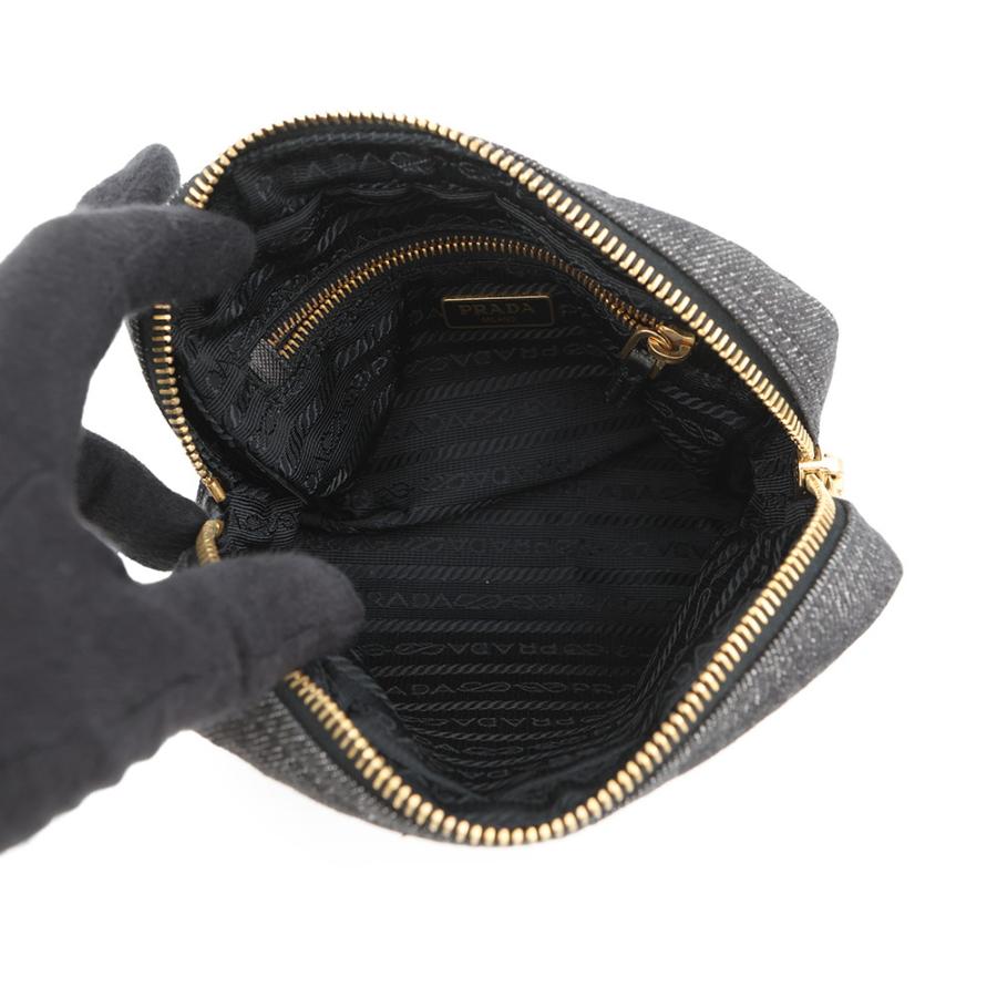 プラダ ポーチ トライアングルロゴ デニム 1N0021 PRADA 小物入れ 【安心保証】_3