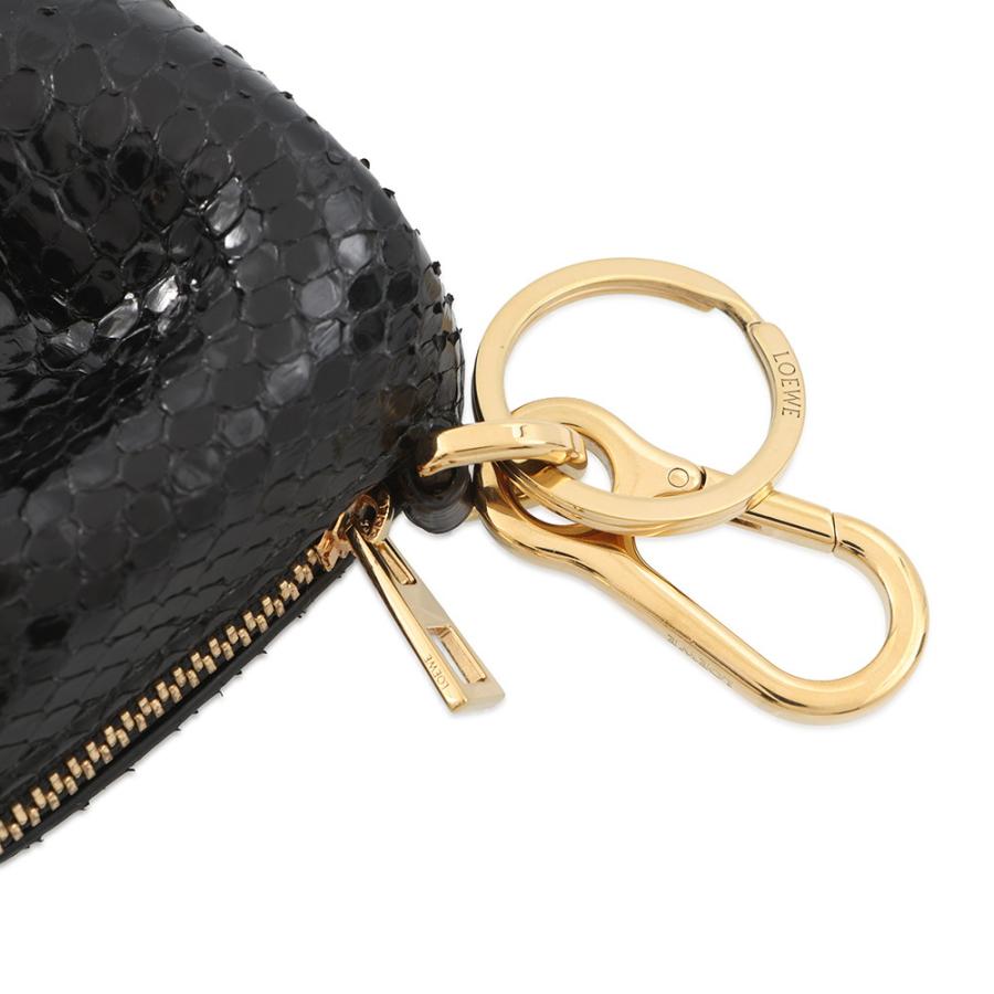 ロエベ バッグチャーム エレファント パイソン LOEWE コインケース 黒 