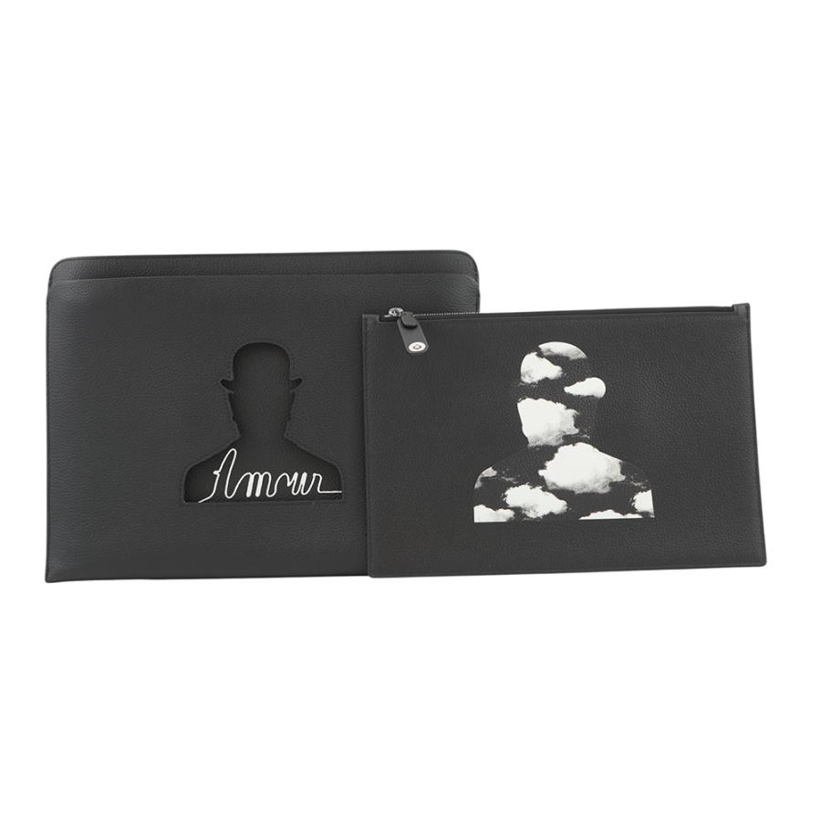 デルヴォー クラッチバッグ ポシェット トロンプルイユ レザー Delvaux