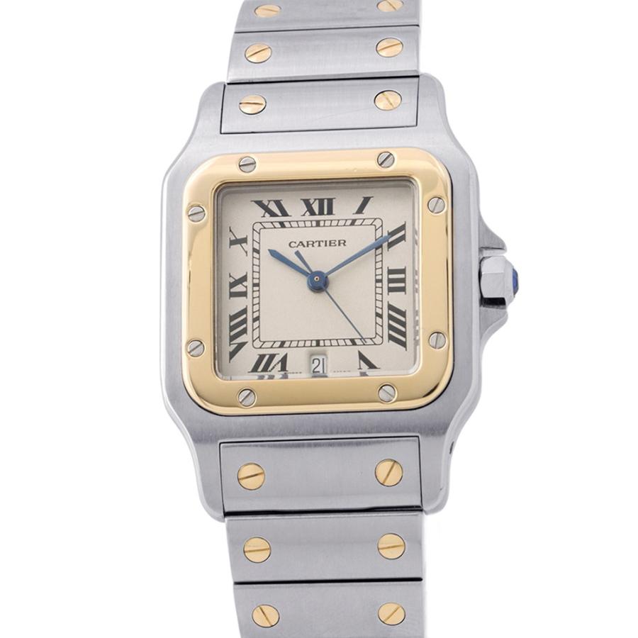 カルティエ サントスガルベ LM W20011C4 Cartier 腕時計 アイボリー文字盤 カルティエ サントスガルベ LM W20011C4 Cartier 腕時計 アイボリー