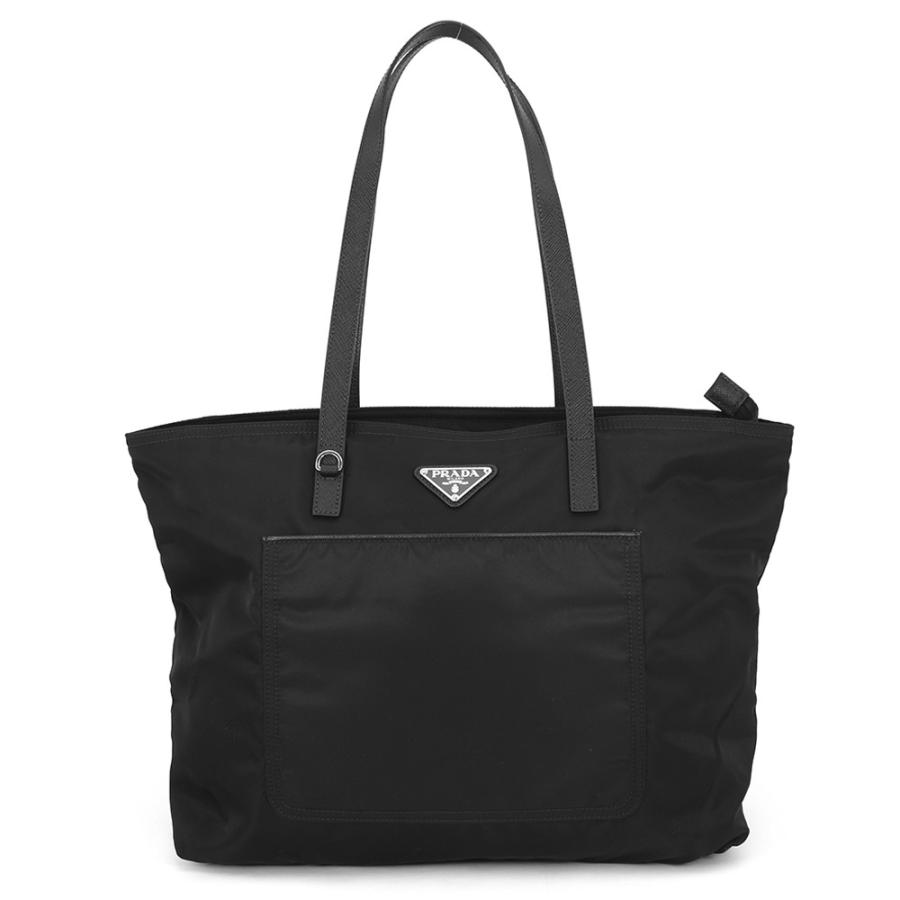 プラダ トートバッグ トライアングルロゴ ショッピングバッグ ナイロン 1BG052 PRADA 黒 プラダ トートバッグ トライアングルロゴ ショッピングバッグ ナイロン