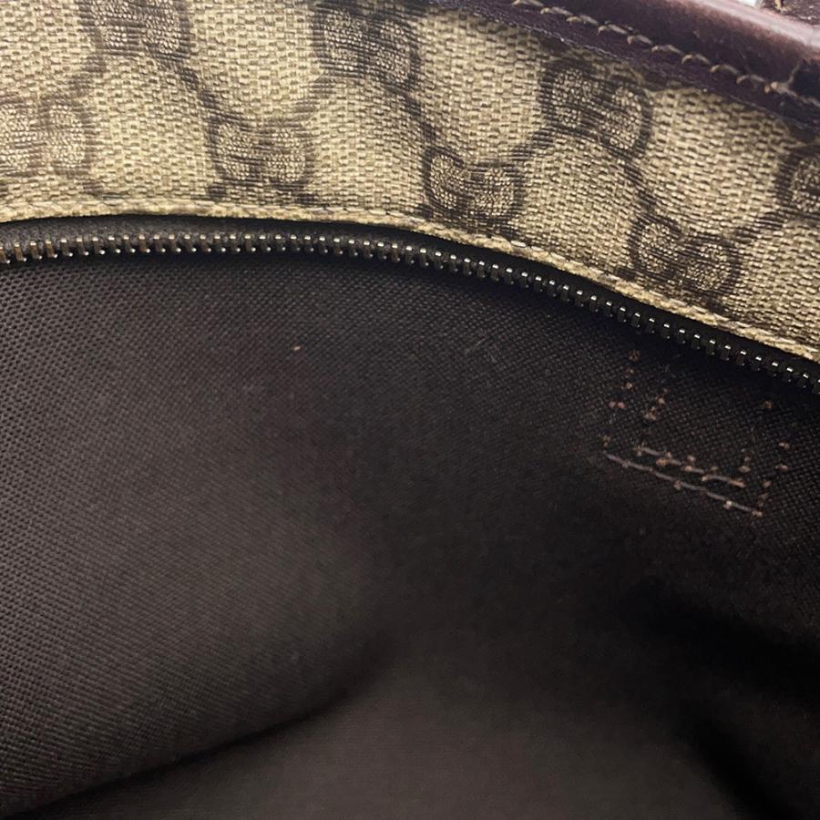 グッチ トートバッグ GGスプリーム/レザー 211138 GUCCI バッグ 【安心