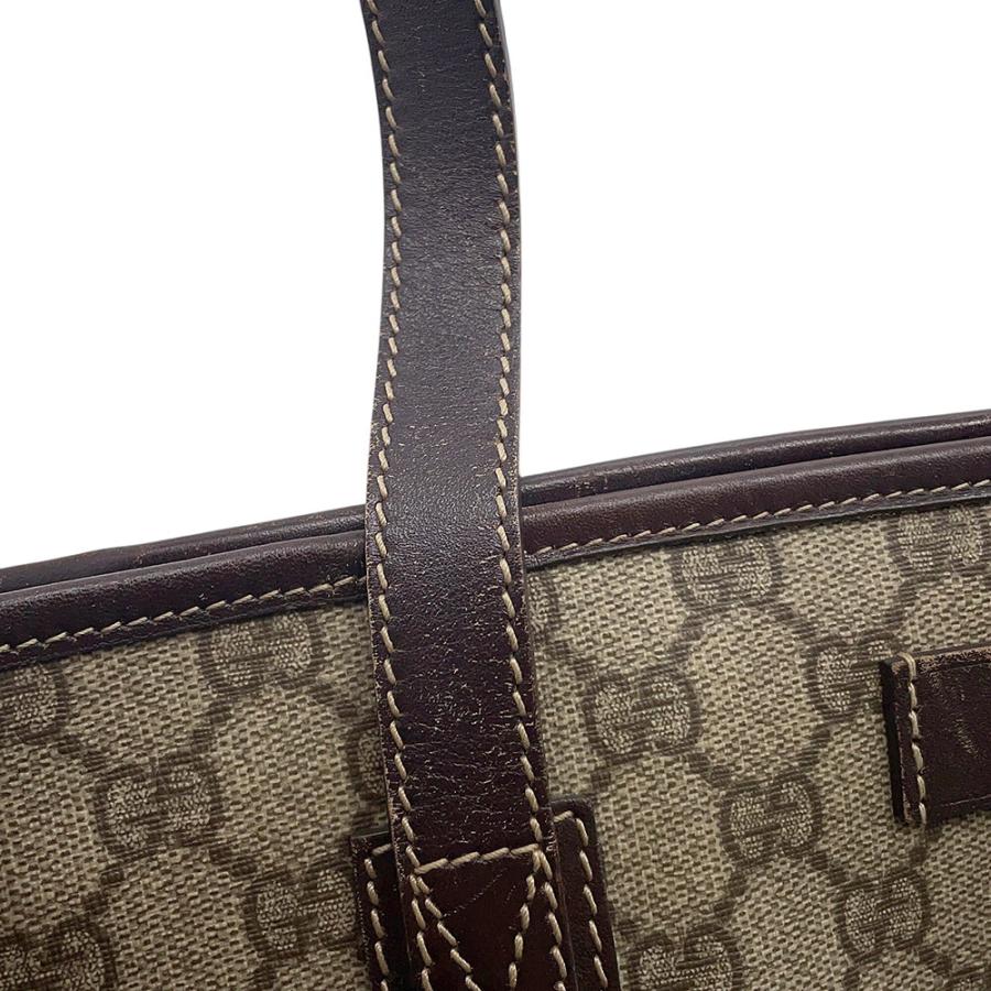 グッチ トートバッグ GGスプリーム/レザー 211138 GUCCI バッグ 【安心