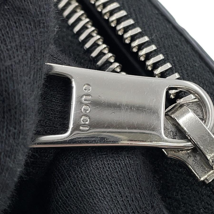グッチ 長財布 グッチシマ ラウンドファスナー レザー 473928 GUCCI 黒