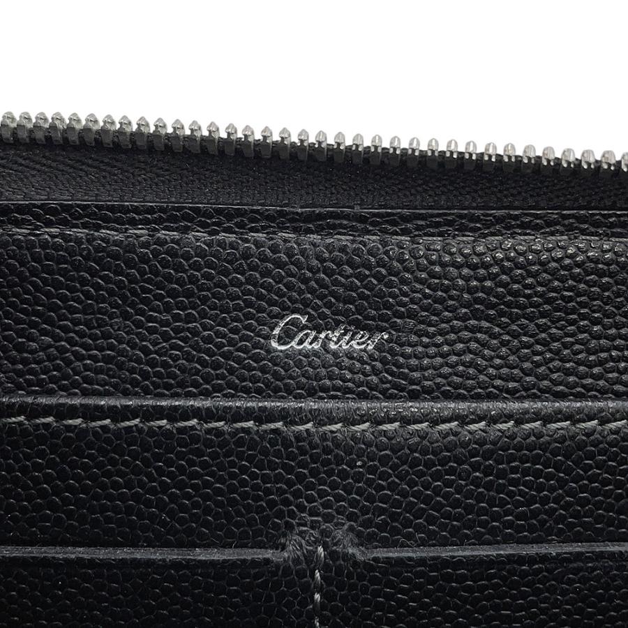 カルティエ 長財布 サントス ラウンドファスナー レザー L3000942