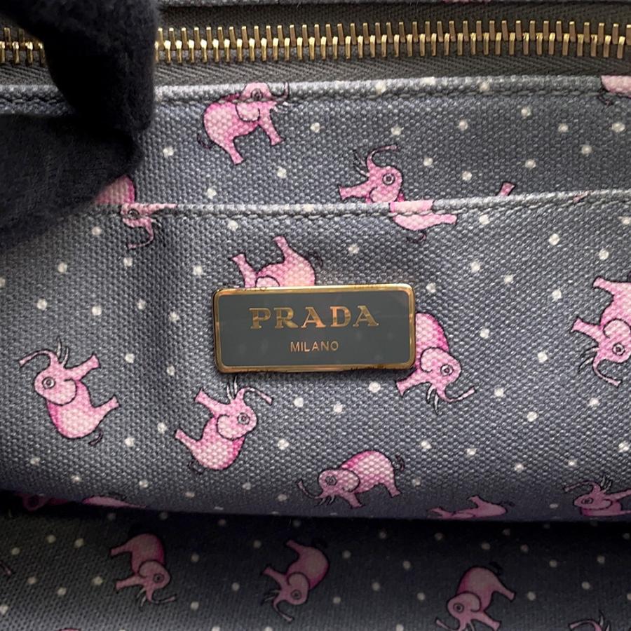 プラダ トートバッグ カナパ CANAPA ゾウ 1BG439 PRADA バッグ 2way