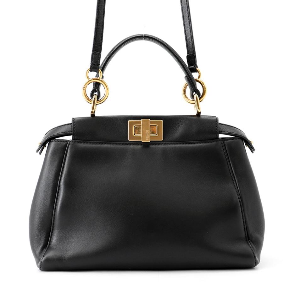 フェンディ ハンドバッグ ピーカブー ミニ レザー 8BN244 FENDI 2way 