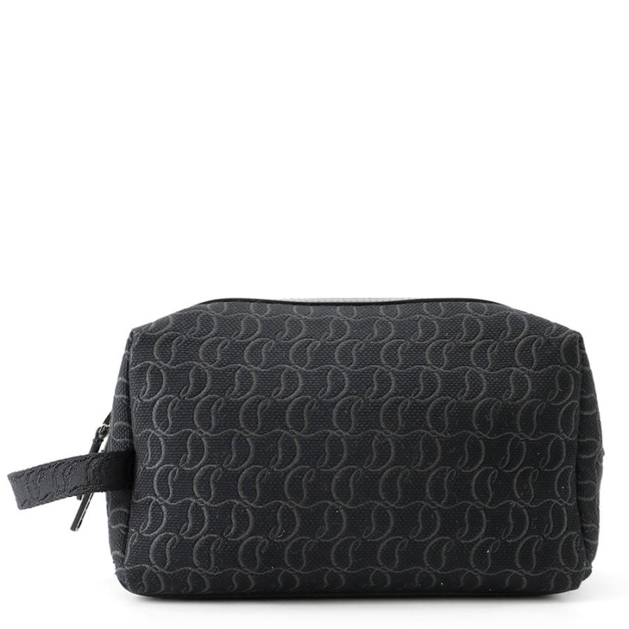 クリスチャン・ルブタン クラッチバッグ ZIP N FLAP ジャカード キャンバス 1245219 Christian Louboutin 黒 クリスチャン・ルブタン クラッチバッグ ZIP N FLAP ジャカード