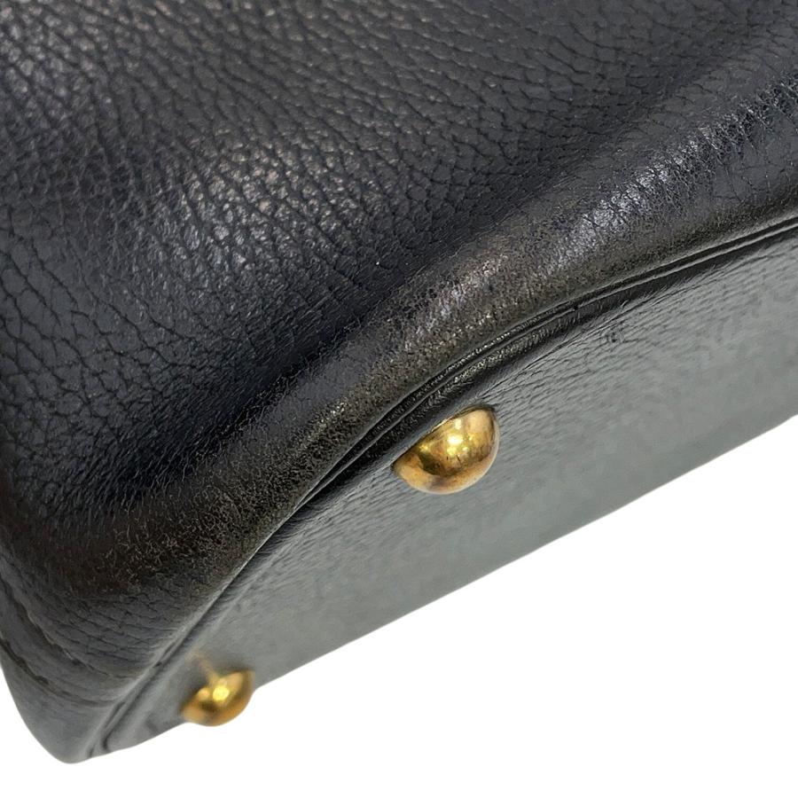 エルメス ハンドバッグ ボリード35 ブラック/ゴールド金具 アルデンヌ 