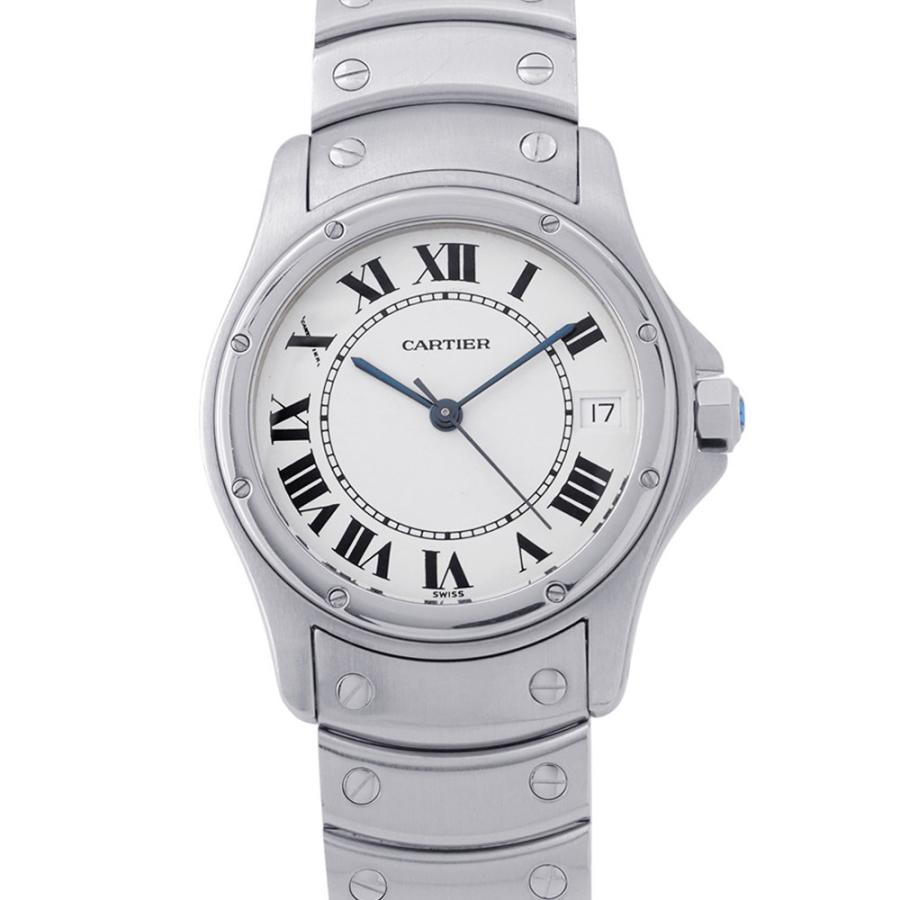 カルティエ サントス ロンド LM W20026K1 Cartier 腕時計 白文字盤 カルティエ サントス ロンド LM W20026K1 Cartier 腕時計 白文字盤