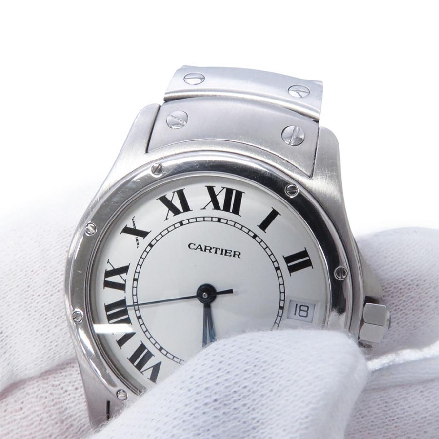 カルティエ サントス ロンド LM W20026K1 Cartier 腕時計 白文字盤