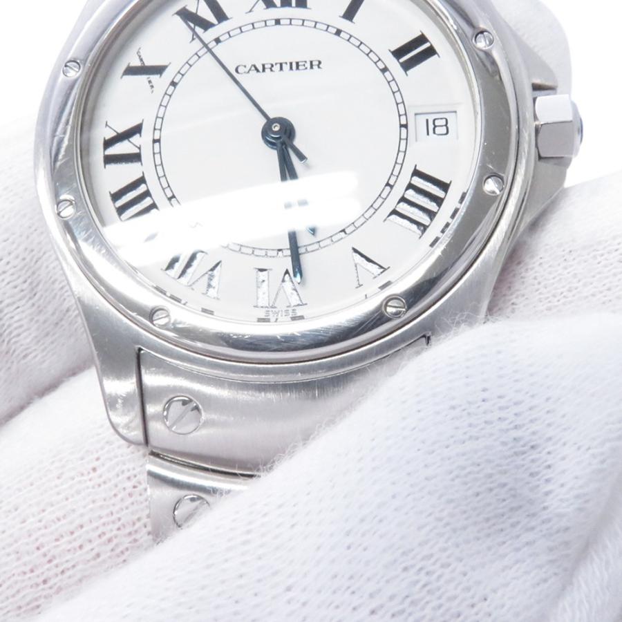 カルティエ サントス ロンド LM W20026K1 Cartier 腕時計 白文字盤