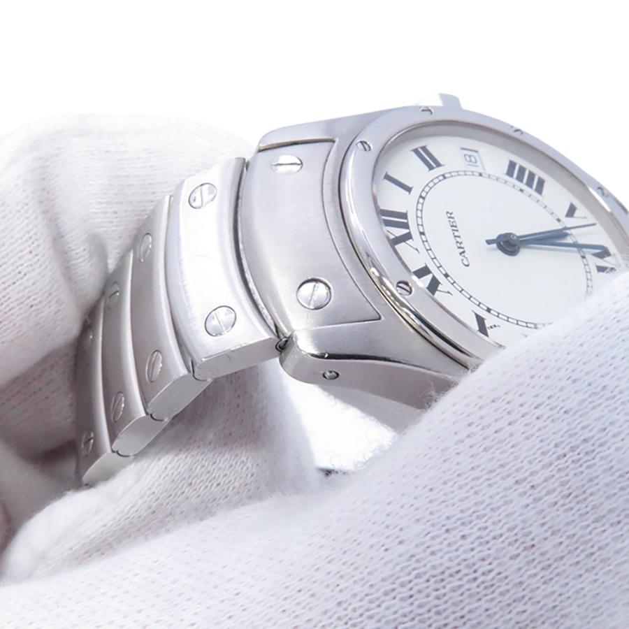カルティエ サントス ロンド LM W20026K1 Cartier 腕時計 白文字盤