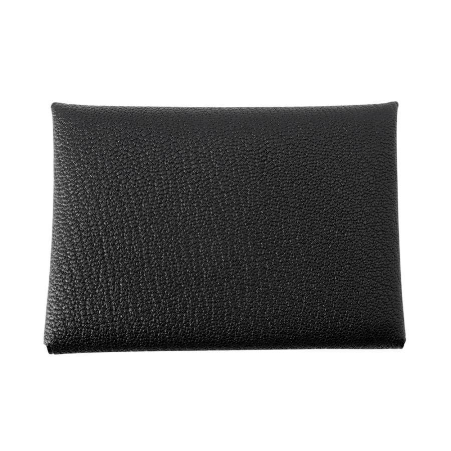 エルメス コインケース カルヴィ デュオ ブラック/シルバー金具