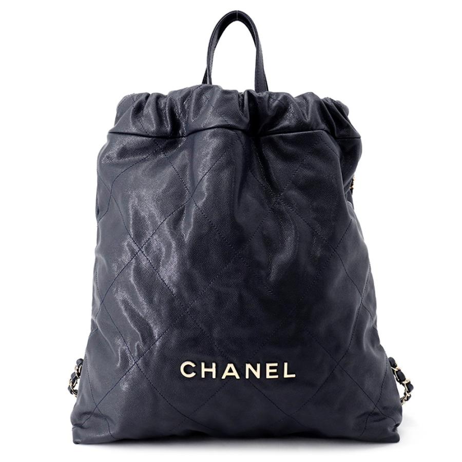 シャネル リュック シャネル22 ラージ キャビアスキン AS3313 CHANEL