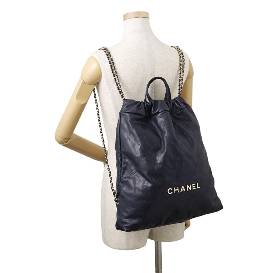 シャネル リュック シャネル22 ラージ キャビアスキン AS3313 CHANEL
