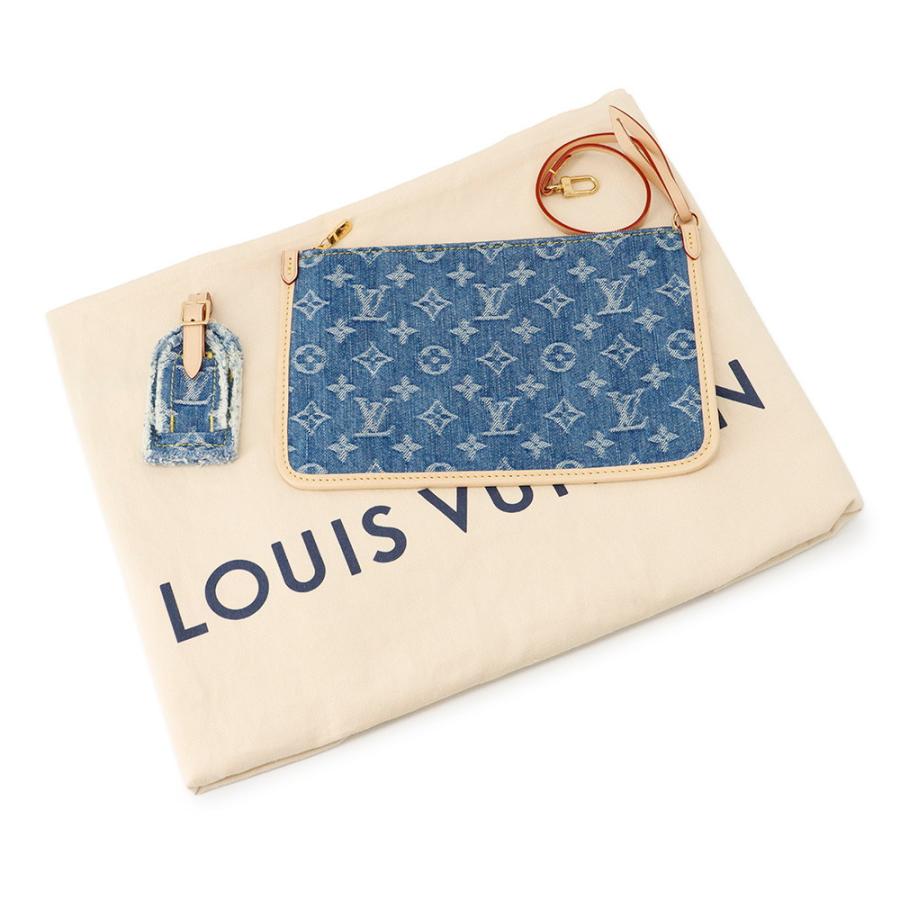 Louis Vuitton モノグラムポーチ ルイヴィトン ショルダーバッグ モノグラム・デニム キャリーオール NM