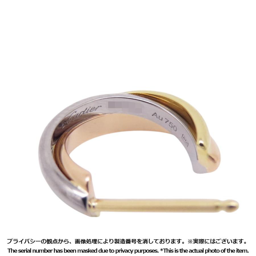カルティエ ピアス トリニティ イヤリング ミニモデル K18YG/K18PG