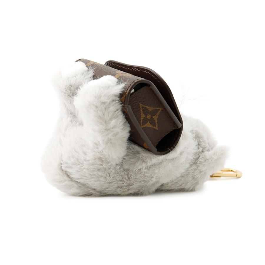 ルイヴィトン バッグチャーム モノグラム フェイクファー LV キュート