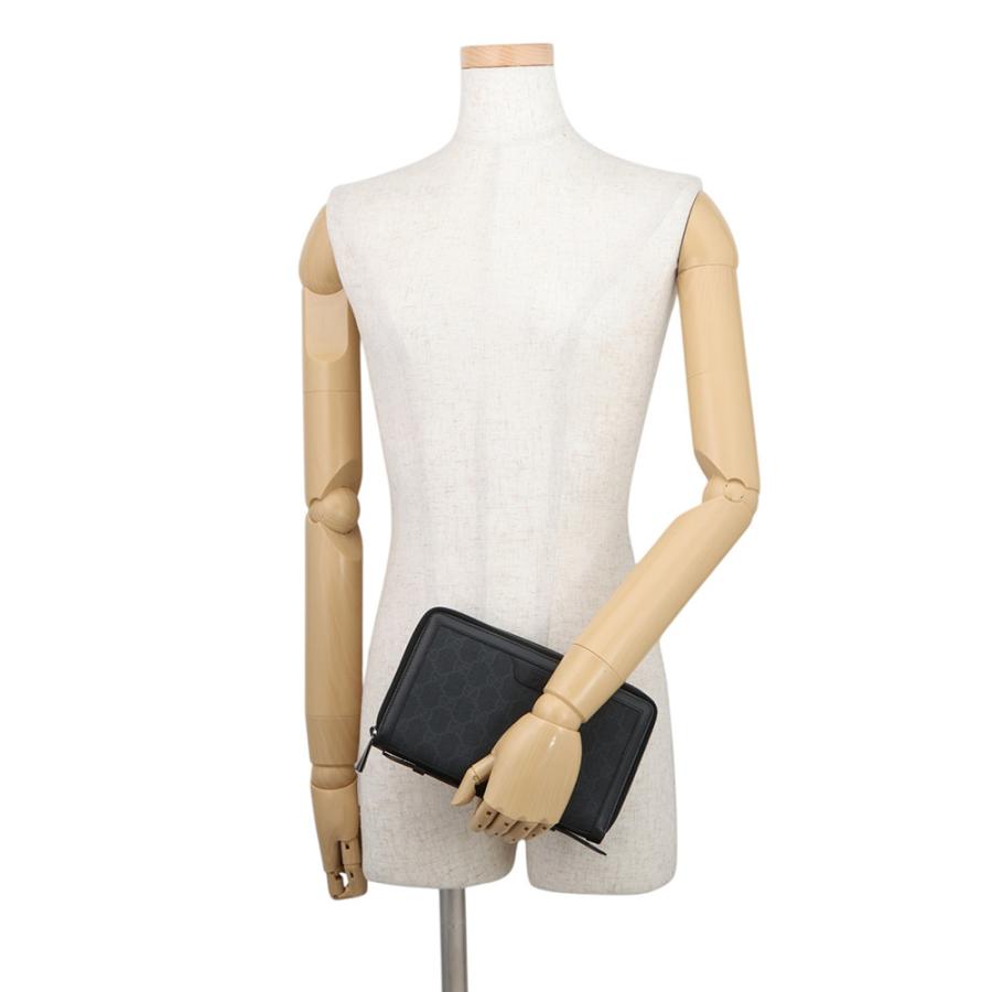 グッチ クラッチバッグ GGスプリーム セカンドバッグ 395708 GUCCI 黒 財布 グッチ クラッチバッグ GGスプリーム セカンドバッグ 395708 GUCCI 黒