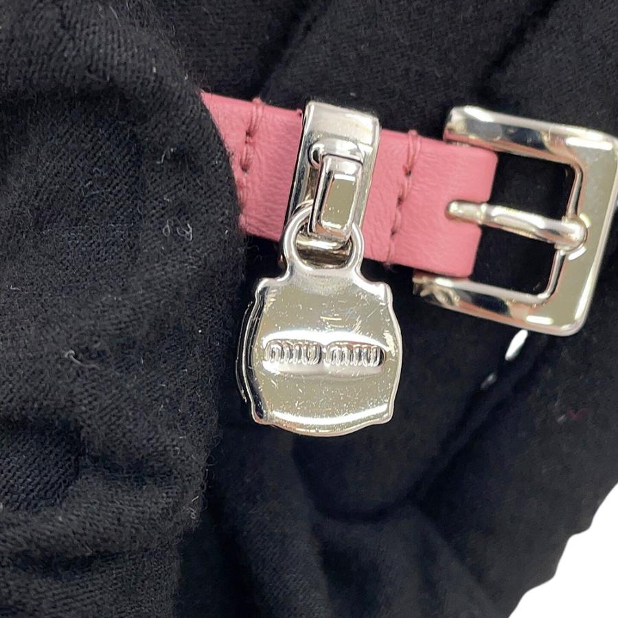ミュウミュウ ブレスレット クリスタル イントレッチオ ナッパレザー