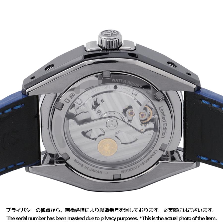 セイコー グランドセイコー スプリングドライブ GMT ブラックセラミックス SBGE039 SEIKO 腕時計 ディープブルー文字盤 セイコー グランドセイコー スプリングドライブ GMT ブラック