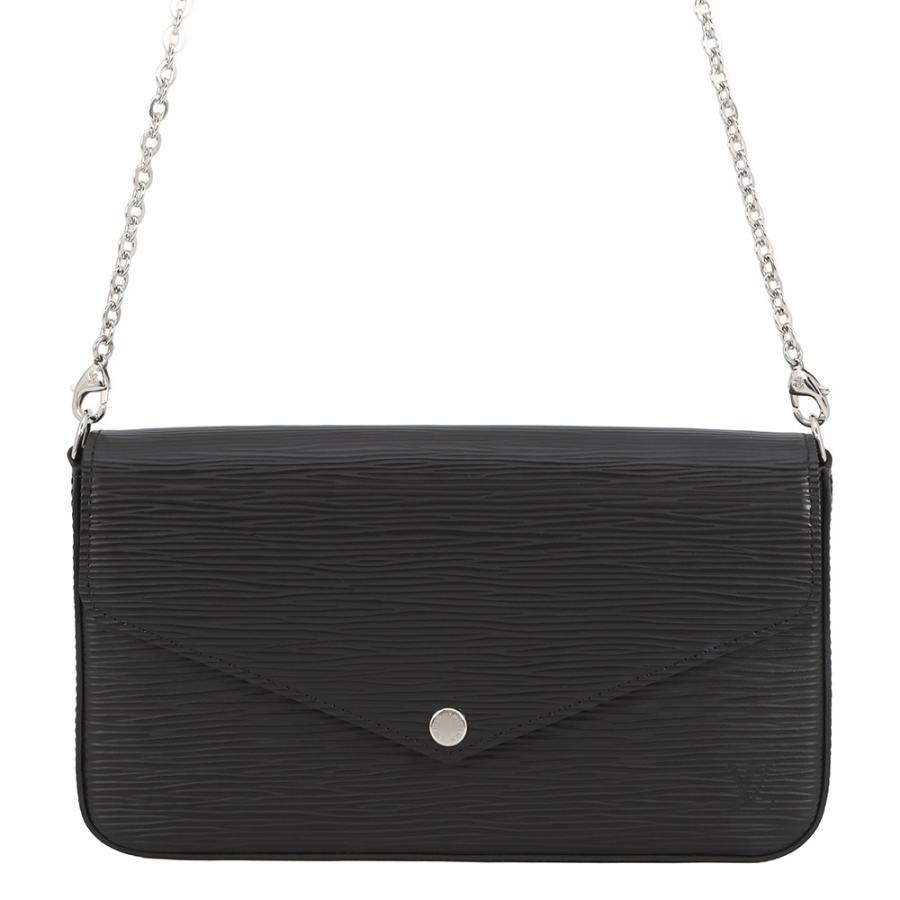 LOUIS VUITTON エピ ポシェット 黒 ルイヴィトン チェーンウォレット エピ ポシェット・フェリシー M62648