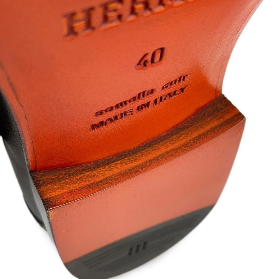 エルメスHERMES モカシン 40　メンズ エルメス ローファー モカシン オノレ カーフレザー メンズサイズ40