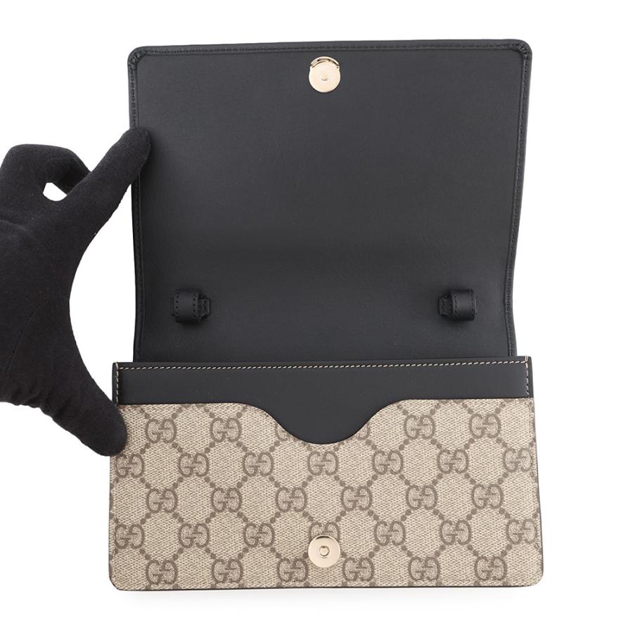 グッチ ショルダーウォレット GGエンブレム PVC レザー 820688 GUCCI