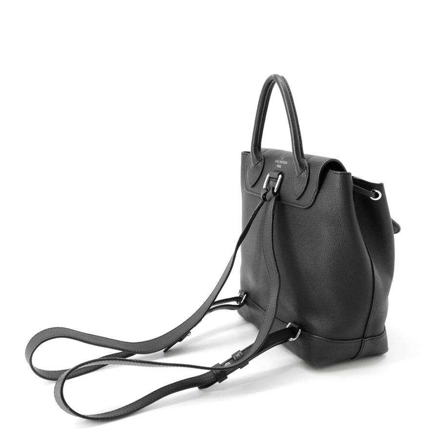 LOUIS VUITTON ロックミー バックパック ブラック ルイヴィトン リュックサック グレインカーフレザー ロックミー