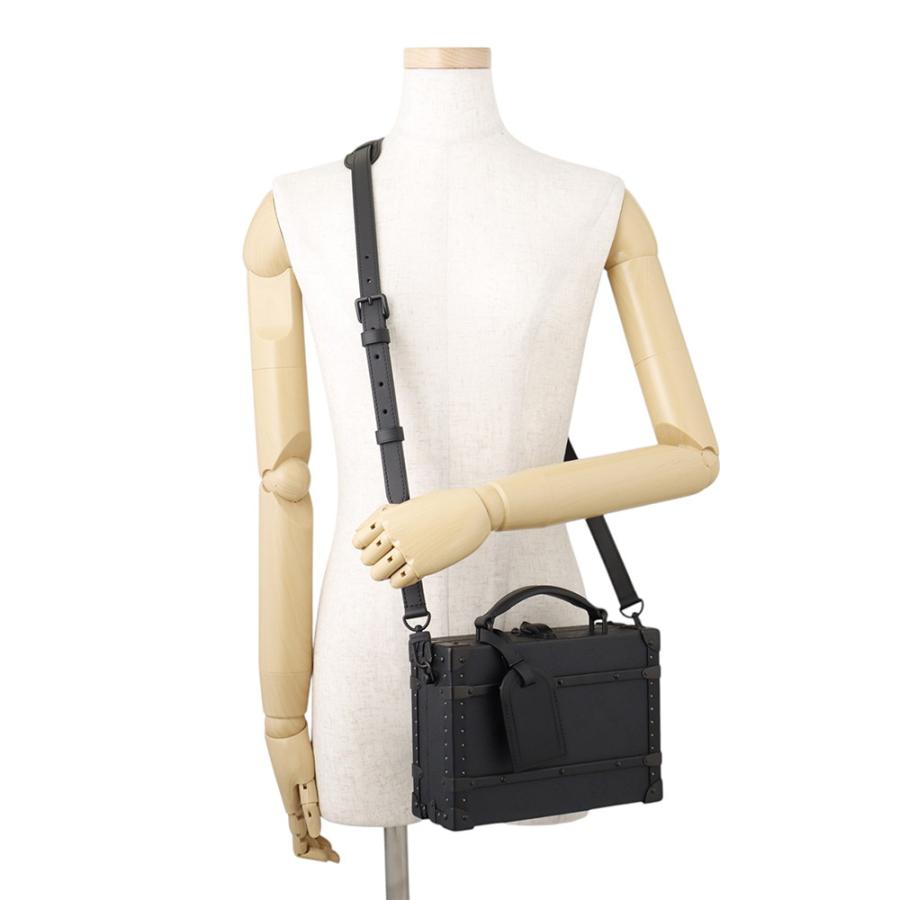 ルイヴィトン ショルダーバッグ モノグラム・ミッドナイト ハンドル・トランク バックル M29118 LOUIS VUITTON メンズ 黒 ブラック ルイヴィトン ショルダーバッグ モノグラム・ミッドナイト ハンドル