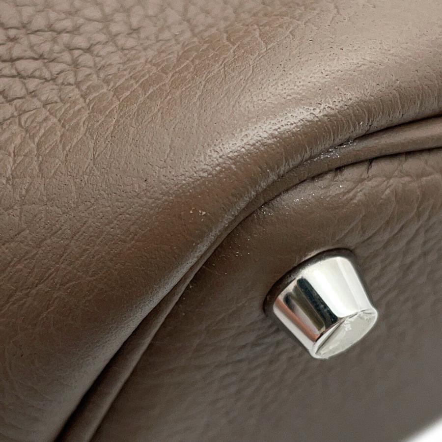 エルメス ハンドバッグ ピコタンロックPM エトゥープ/シルバー金具