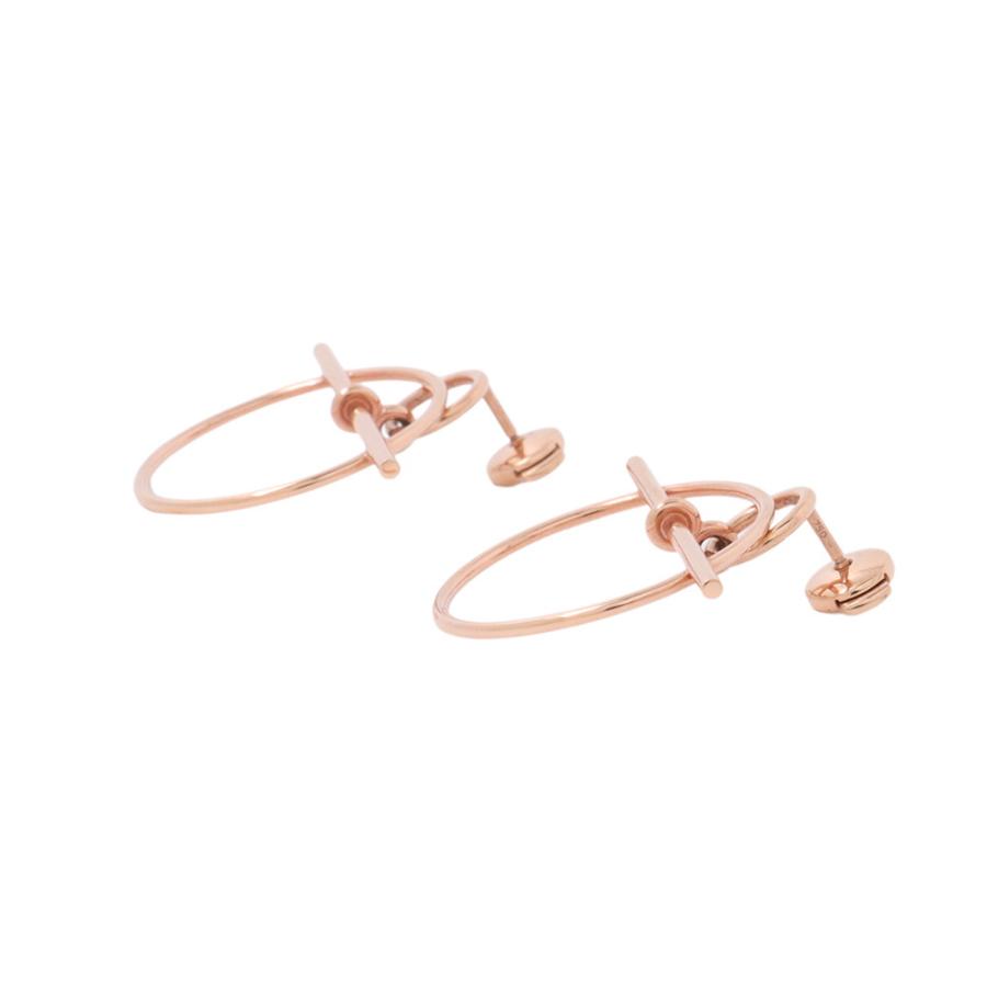 エルメス ピアス ループ エシャペ PM K18PGピンクゴールド HERMES