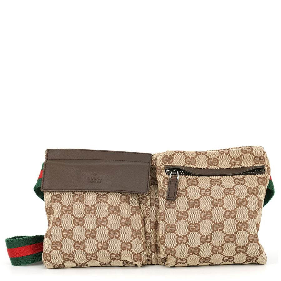▼GUCCI GG　キャンバス　ウエストバッグ　ボディバッグ　28566 グッチ ウエストバッグ GGキャンバス 28566 GUCCI メンズ バッグ