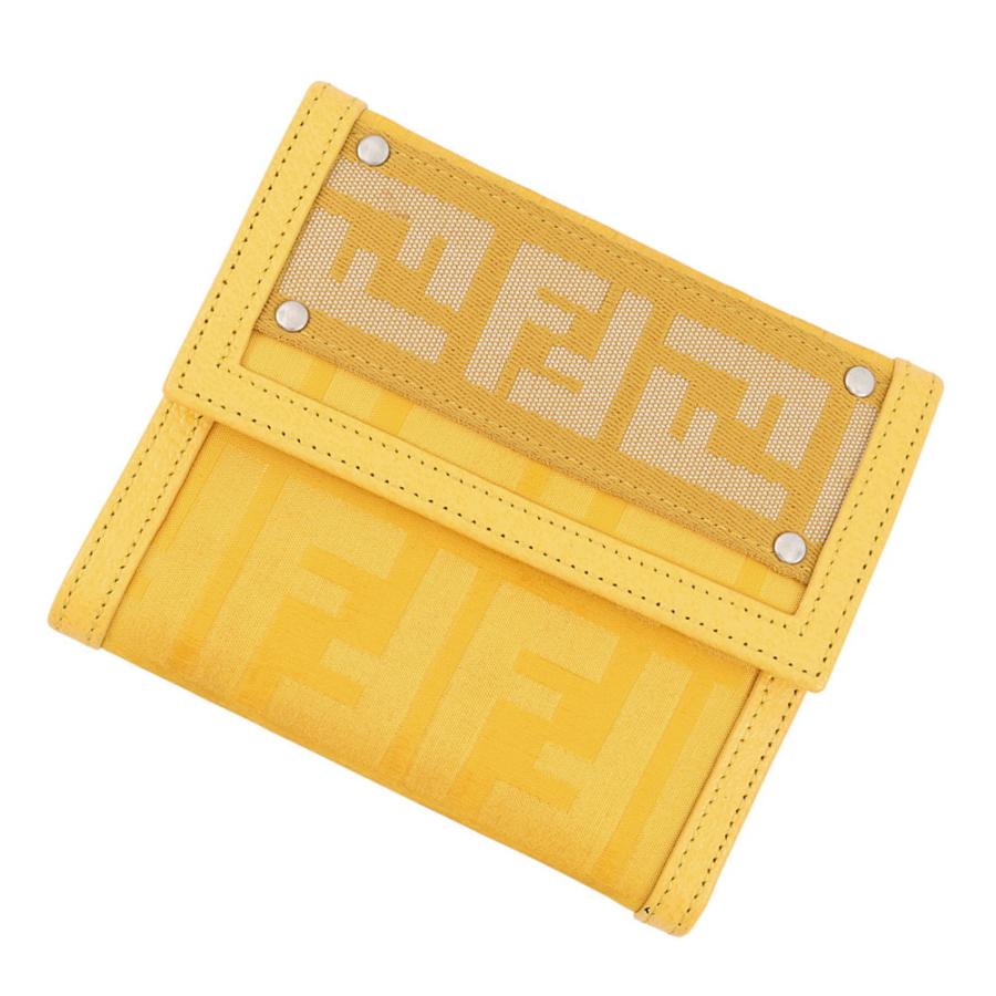 フェンディ 三つ折り財布 ズッカ FFロゴ ナイロン FENDI 財布 【安心