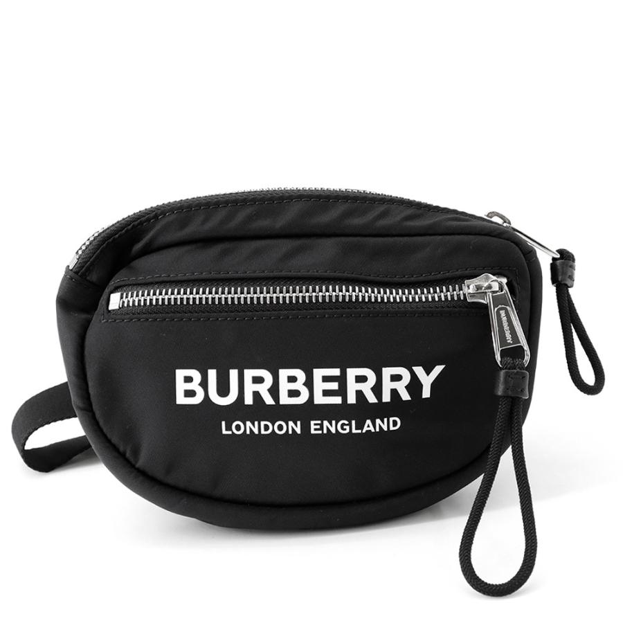 BURBERRY ボディバッグ・ウエストポーチ ブラック バーバリー ボディバッグ ロゴプリント ナイロン 8014519 BURBERRY